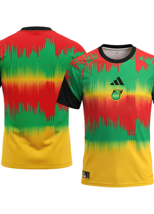 Jamaica Pre-Match Soccer Jersey World Cup 2026 Colorful