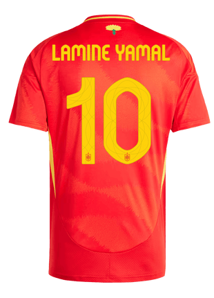 LAMINE YAMAL #10 Spain Home Soccer Jersey EURO
