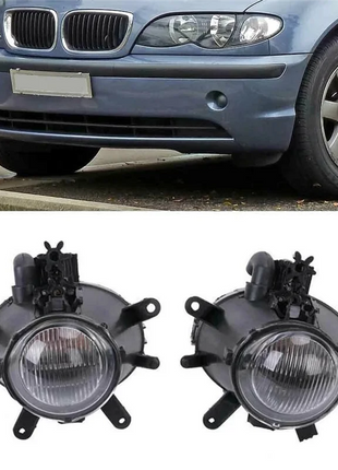 1Pair Car Front Bumper Fog Lights Assembly Driving Lamp Foglight 63176911007 for-BMW 3 Series E46 325I 330I 4DR 02-05