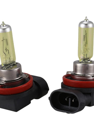 2 Pcs Dc 12v 55w H11 3000k Super Yellow Car Foglight Light Bulb Lamp