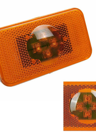 2Pcs 24V Car Truck LED Side Marker Light 4LEDs Amber Indicator Warning Lamps for Volvo Trucks FM/FH