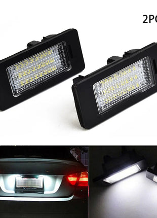 2pcs 24LED License Plate Number Light For BMW E90 M3 E92 E70 E39 F30 E60 E61 E93 Car Products License Plate Lights