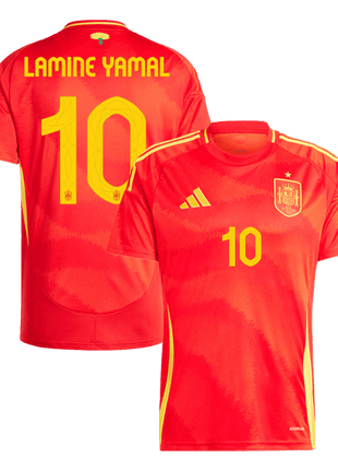 LAMINE YAMAL #10 Spain Home Soccer Jersey EURO