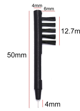 4 pcs Hearing Aid Cleaning Brush with Wax Loop and Battery Magnet Hearing Aids Cleaning Tool