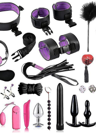 New 2023 Sexual Toys Combination Set Handcuffs Eye Patch Finger Sle...