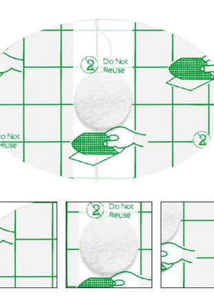 60Pcs/Box Baby Shower Ear Stickers Baby Swimming Shampooing Bathing Anti-water Ingress Ear Patch Waterproof Shower Cap Tool