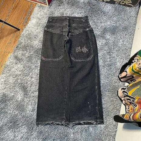 Jnco Baggy Jeans Hip Hop Rock Embroidery Pattern Men Women 2024 New...