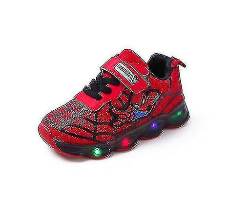Kids Sports Shoes Spiderman Lighted Sneakers Children Led Luminous ...