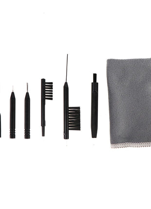 8Pcs Hearing Aid Cleaning Kit Brush Vent Cleaner Wire Magne Wax Loop Tools Set