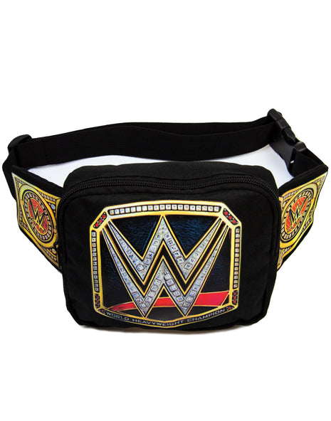 WWE Mens Bum Bag Black Character Front - One Size
