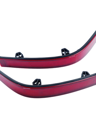 ANGRONG Pair Left + Right Rear Bumper Reflector Red Lens No Light Fit For VW Transporter T6 2015+