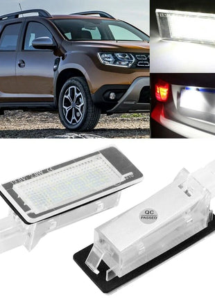 Car LED License Plate Light for Dacia Duster 10-15