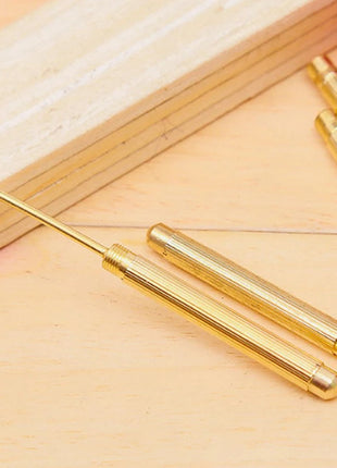 Folding Type Golden Mini Ear Cleaner Portable Ear Wax Removal Tool Nettoyage Oreille Earpick Ear Spoon Attached Key Ring Keyhole