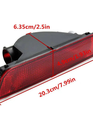 For Nissan Qashqai 2007-2013 Auto Rear Bumper Reflector Fog Light Fog Lamp Red Rear Tail Central Bumper Fog Lamp