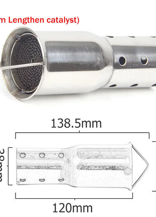 35mm 42mm 45mm 48mm 51mm 60mm Motorcycle Exhaust Muffler Catalyst DB Killer Silencer Noise Sound Eliminator for Akrapovic for SC