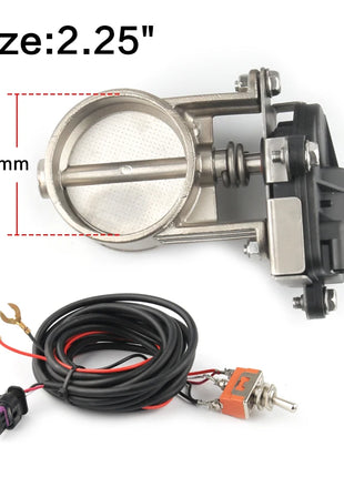 Electric Exhaust Control Valve2 inch/2.25 inch/2.5 inch/2.75 inch/3 inch Exhaust Control Valve - Low Pressure For Exhaust Catback Downpipe