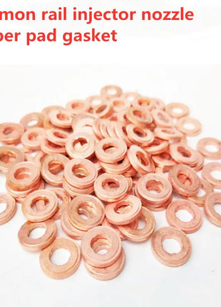 20 pcs  7x15mm EURO-III Common Rail Injector Nozzle Copper Pad Gasket for Diesel Injector Sealing, Diesel Pump Repair Tool Parts