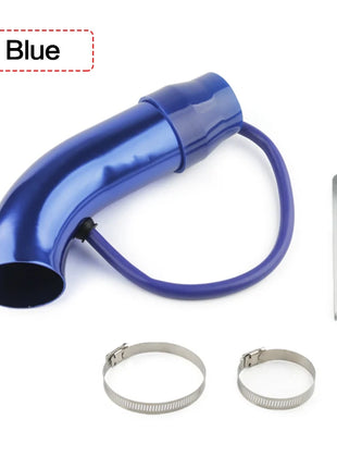 Universal Alumimum 3'' 75mm Car Cold Air Intake System Turbo Induction Pipe Tube silver Black Red Color