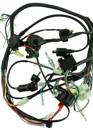 New Full Wiring Harness Loom Ignition Coil CDI For 150cc 200cc 250cc 300cc Lifan Zongshen ATV Buggy Quad Electric Start Engine