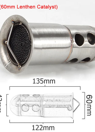 35mm 42mm 45mm 48mm 51mm 60mm Motorcycle Exhaust Muffler Catalyst DB Killer Silencer Noise Sound Eliminator for Akrapovic for SC