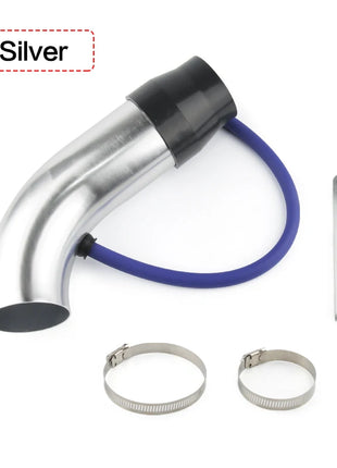 Universal Alumimum 3'' 75mm Car Cold Air Intake System Turbo Induction Pipe Tube silver Black Red Color