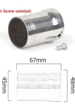 35mm 42mm 45mm 48mm 51mm 60mm Motorcycle Exhaust Muffler Catalyst DB Killer Silencer Noise Sound Eliminator for Akrapovic for SC