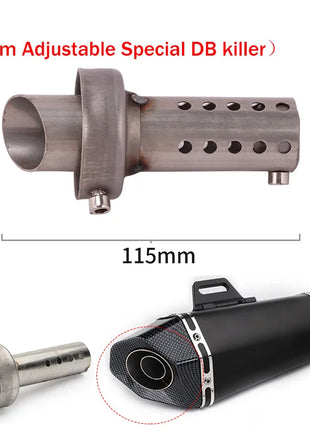 35mm 42mm 45mm 48mm 51mm 60mm Motorcycle Exhaust Muffler Catalyst DB Killer Silencer Noise Sound Eliminator for Akrapovic for SC
