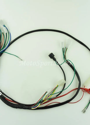 Full Electrics Wiring Harness CDI Ignition Coil Spark Plug for 50cc 70cc 110cc 125cc Motocross ATV Quad Bike Buggy Gokart