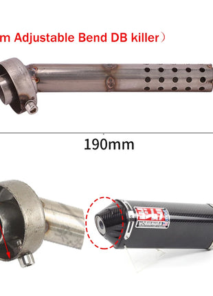 35mm 42mm 45mm 48mm 51mm 60mm Motorcycle Exhaust Muffler Catalyst DB Killer Silencer Noise Sound Eliminator for Akrapovic for SC