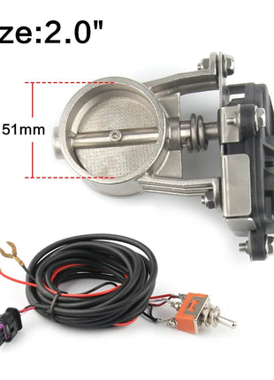 Electric Exhaust Control Valve2 inch/2.25 inch/2.5 inch/2.75 inch/3 inch Exhaust Control Valve - Low Pressure For Exhaust Catback Downpipe