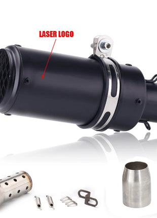Universal 51/60mm motorcycle sc exhaust inox muffler carbon fiber exhaust with DB Killer for z900 R3 R25 MT07 MT09 R1 Z400 Z650