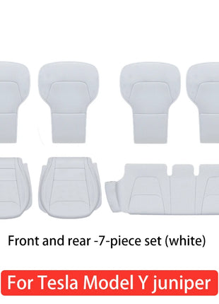 For Tesla Model Y 2025 2026 juniper Ventilation leather seat cover cushion Breathability Comfortable  seat Interior accessories