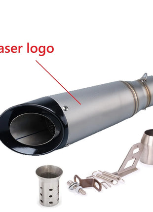 For Kawasaki Ninja Z900 Honda CB650R Yamaha R3 51mm Motorcycle Exhaust Muffler Pipe Escape 335mm Length