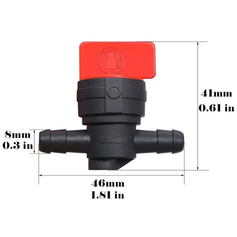 5pcs 1/4 inch Fuel Shut Cut Off Valve for 698183 493960 698181 697947 9494768 5019H 5019K Small Engine Lawn Mower ATV Fuel Valve