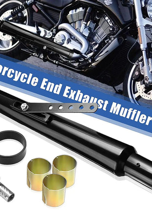 Universal Motorcycle Exhaust Muffler Retro Vintage Classic Electroplating Escap Moto for cg125 sr400 cb500 vt500 CM300 500 Cafe