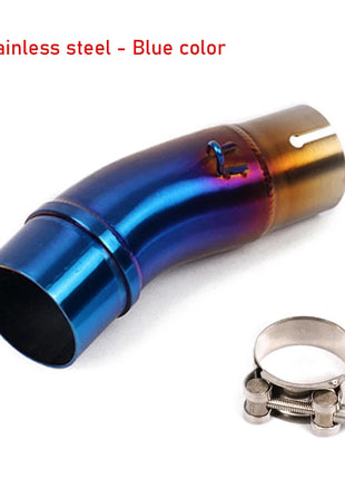 Motorcycle Exhaust Pipe Middle Link For Kawasaki Ninja 400 Z400 Z250 2017-2021 51mm Tubo de Escape Muffler System