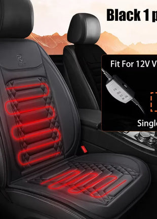 1/2pcs Winter Heated Car Seat Cover 12V Heating Warmer Car Seat Cushion Auto Universal Car Seat Protector Cloak Cover Pads Set