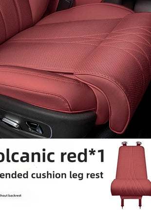 New Car Seat Leg Support Extension Suede Universal Auto Seat Extender Leg Cushion For Driver Memory Foam Seat Padding Mat Cover