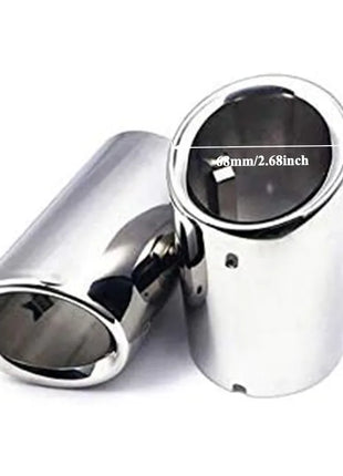 For VW Volkswagen GOLF MK6 MK7 2009-2016 / POLO 2012-2014 Muffler Tip Stainless Steel Exhaust Tip Nozzle