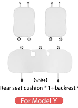 For Tesla Model Y/3 2018-2026 / Y juniper Ice silk seat cover cushion Ventilation Breathability Comfortable car seat accessories