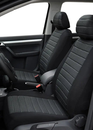 Universal Car Seat Covers Full Set Cloth Set for Most Sedans Vans SUVs Trucks Car Seat Protector Front and Rear Back Seat Covers