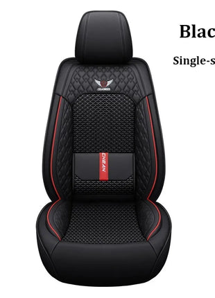 Ergonomic Car Seat Cushion – Nappa Leather & Ice Silk, High-Resilience Sponge, All-Season Comfort for Most Vehicles