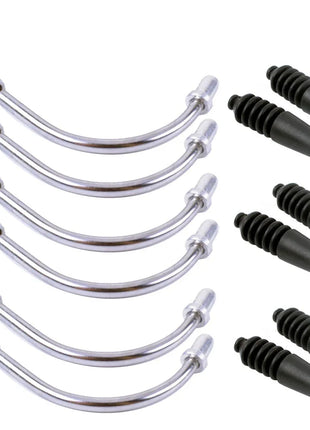 Aluminum Bicycle V Brake Noodles Bend Tube Cable Guide Rubber Head Hose Brake Bicycle Parts MTB Accessory