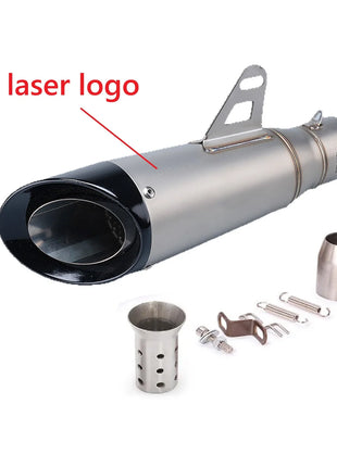 For Kawasaki Ninja Z900 Honda CB650R Yamaha R3 51mm Motorcycle Exhaust Muffler Pipe Escape 335mm Length