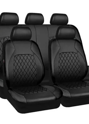 Universal Car Seat Covers Black Fashions Sports Seat Covers PVC Fabric Car Seat Cover Universal Interior Accessories Amagi