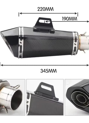 Hight Quality racing line motorcycle exhaust muffler with DB Killer for GIXXER155 XMAX125 NVX AEROX SF250 ZX25R RSV4 MT09 TMAX