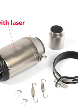 51mm Universal Slip On Motorcycle GP Exhaust CNC Carbon Fiber Escape Muffler For Kawasaki Z900 FZ6 RC390 S1000XR