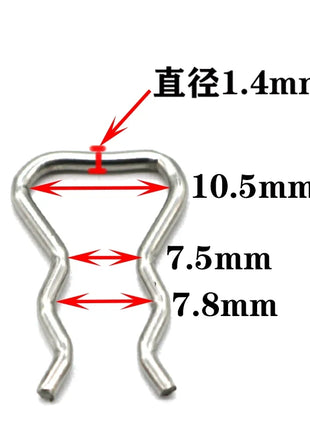 10 PCS For Bo-sch Solenoid Valve Common Rail Injection Clip Diesel Fuel Injectors Solenoid Valve Clip,Return Pipe Clamp
