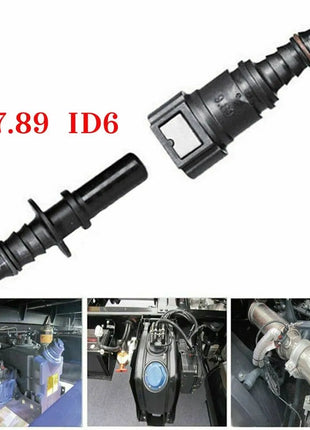 Car Fuel Line Coupler Hose Quick Release Connector ID6 7.89 Nylon Oil Line Pipe Adapter