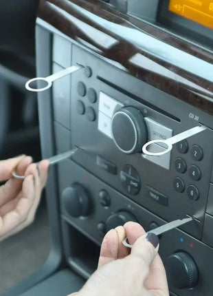 4Pcs Car Radio Removal Tool Stereo Extractor Key Release Pin Head Unit Audio Install Tool For VW Audi Ford Mercedes Benz Skoda